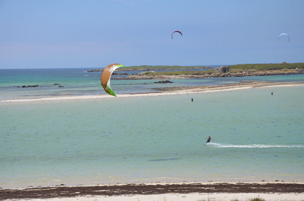 Spot Plage Sainte Marguerite Landéda Ecole Kitesurf Rêve O Kite Rêve